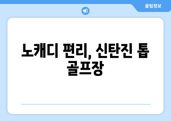 노캐디 편리, 신탄진 톱 골프장