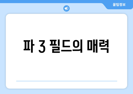 파 3 필드의 매력