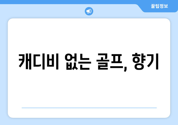 캐디비 없는 골프, 향기