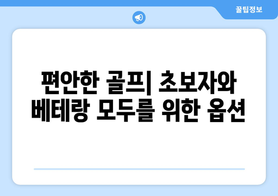 편안한 골프| 초보자와 베테랑 모두를 위한 옵션