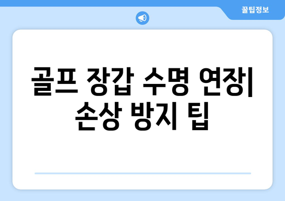 골프 장갑 관리 가이드| 오래도록 새 것처럼 사용하는 5가지 방법 | 골프 장갑 관리, 수명 연장, 세척, 보관