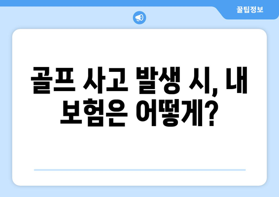 골프 사고 발생 시, 알아야 할 법적 절차 안내 | 골프장 책임, 보험, 손해배상