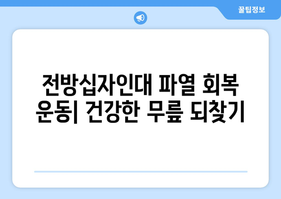 전방십자인대 파열, 재활 운동으로 건강 되찾기| 단계별 가이드 | 전방십자인대 파열, 재활 운동, 회복 운동, 운동 루틴