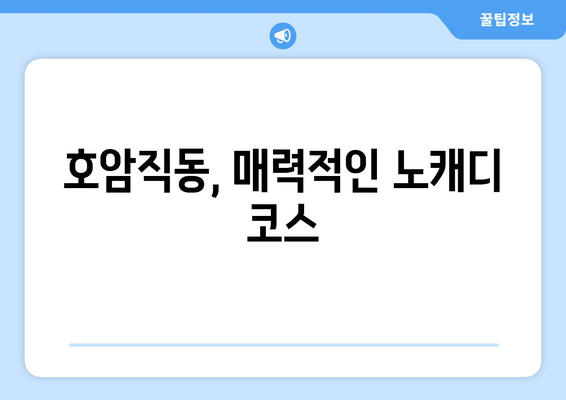 호암직동, 매력적인 노캐디 코스