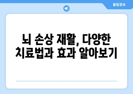 뇌 손상 재활, 효과적인 재활 요법 알아보기 | 뇌 손상, 재활 치료, 회복, 재활 프로그램