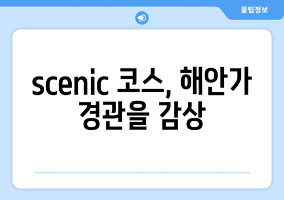 scenic 코스, 해안가 경관을 감상