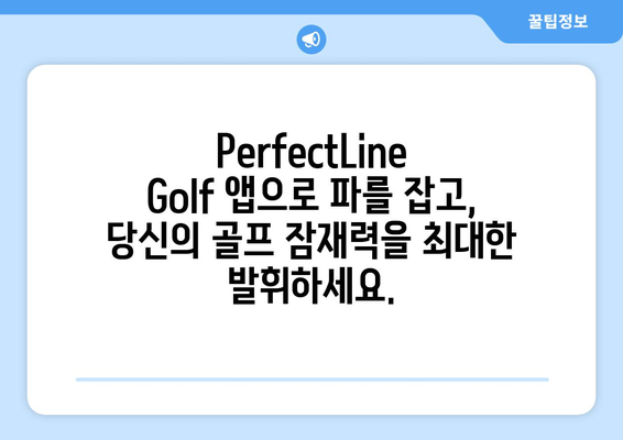 PerfectLine Golf 앱으로 파를 잡아라! | AI 기반 통찰력으로 스코어 향상