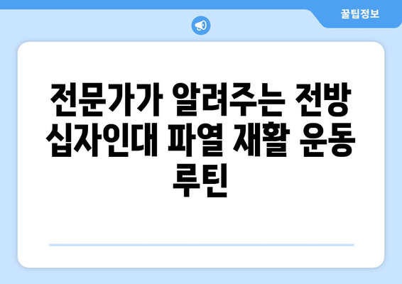 전방 십자인대 파열 회복| 재활 운동으로 다시 뛰어오르는 길 | 운동 루틴, 전문가 조언, 성공 사례