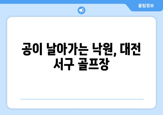 공이 날아가는 낙원, 대전 서구 골프장