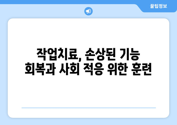 뇌 손상 재활, 물리치료와 작업치료로 극복하기| 효과적인 치료법과 활용 가이드 | 뇌 손상, 재활, 물리치료, 작업치료, 치료법