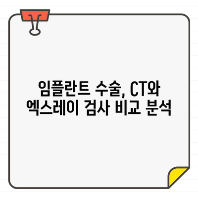 임플란트 수술, CT vs 엑스레이| 어떤 검사가 필요할까요? | 임플란트, 치과 검사, 3차원 영상