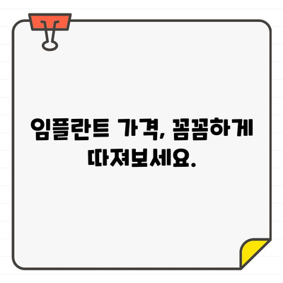 임플란트 고민 끝! 꼭 확인해야 할 5가지 체크 포인트 | 임플란트, 치과, 가격, 성공률, 후기