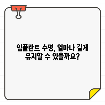 임플란트 수명 연장! 성공적인 수술 방식과 주의 사항 | 임플란트, 수명, 관리, 유지, 성공, 주의