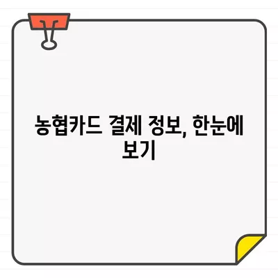 농협카드 결제일별 이용 기간 & 변경 방법 완벽 가이드 | 결제일 변경, 이용 기간, 농협카드, 결제 정보