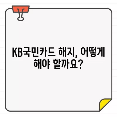 KB국민카드 결제일별 이용기간 & 해지/탈회 방법 완벽 가이드 | 카드 이용 기간, 해지 절차, 탈회 방법, 자주 묻는 질문