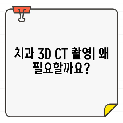 치과용 3차원 CT 촬영의 모든 것| 상세 기법 & 활용 가이드 | 3D CT, 치과 진단, 치료 계획