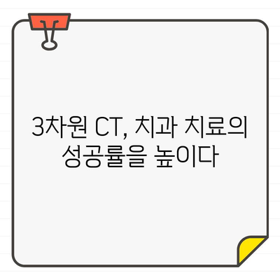 3차원 CT| 숨겨진 치과 문제를 찾아내는 힘 | 치과 진단, 정확성, 3차원 영상