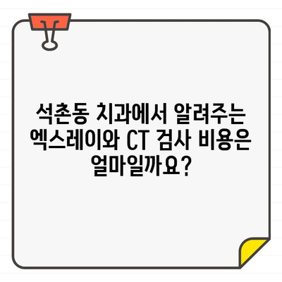 석촌동 치과에서 알려주는 CT와 엑스레이의 차이점| 어떤 검사가 필요할까요? | 치과 검사, 엑스레이, CT, 석촌동