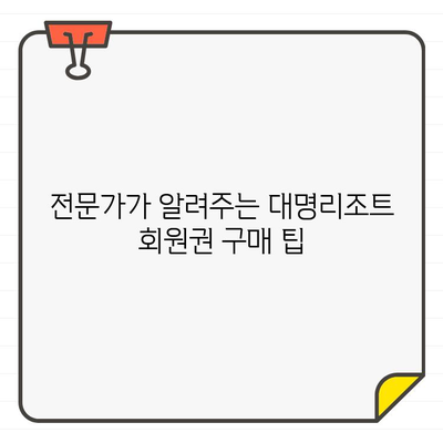 대명리조트 회원권 가격, 언제 사는 게 가장 합리적일까요? | 대명리조트, 회원권, 가격, 시기, 분석, 추천