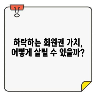 골프장 회원권 가치 하락, 이유와 대안은? | 골프, 부동산, 투자, 가치 변동, 전망