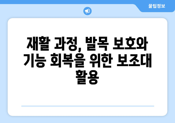 발목 부상 예방과 치료를 위한 발목 보조대 선택 가이드 | 발목 염좌, 탈구, 골절, 재활, 운동