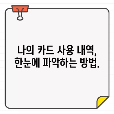 카드 청구 기간 조회 & 결제일별 이용 내역 확인| 내 카드 사용 내역 한눈에 파악하기 | 카드 청구, 결제일, 이용 기간, 사용 내역, 조회 방법