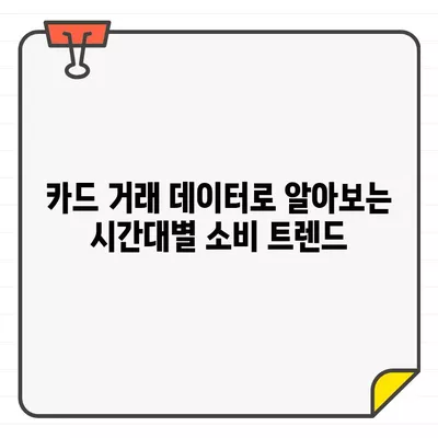 카드 사용 시간대별 거래 범위 비교| 아침, 오후, 저녁 | 카드 거래, 소비 패턴, 시간대별 분석