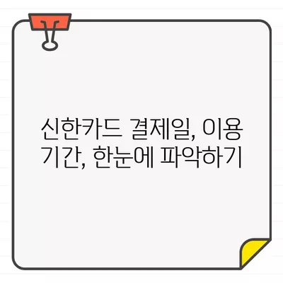 신한카드 결제일별 이용 기간 확인| 상세 가이드 | 결제일, 이용 기간, 신한카드 고객센터, 문의 방법